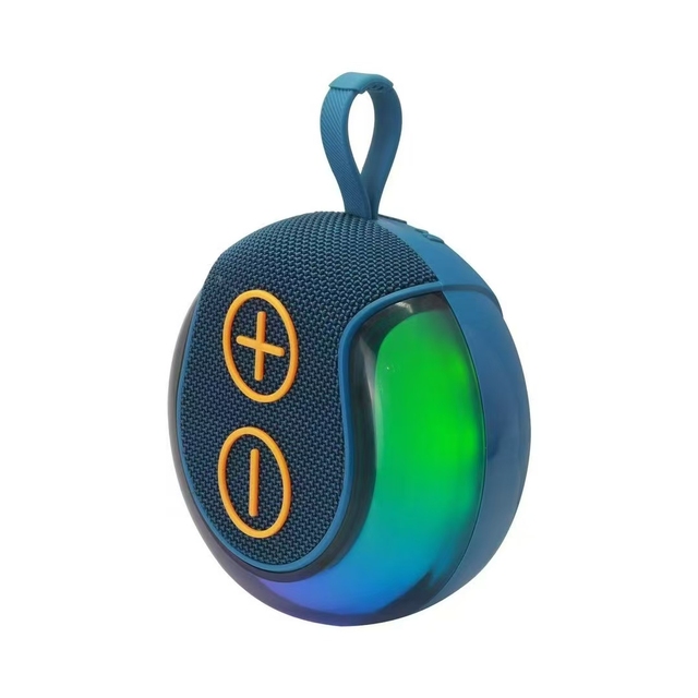 Customized Logo Mini Portable Wireless RGB LED Lighting USB Speaker Compatible with Battery Mobile Phone for Outdoor Party Use