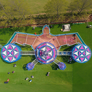Équipement de terrain de jeu extérieur personnalisé OEM, labyrinthe de cordes multi-niveaux, centre d'escalade commercial pour enfants - Product Image 6