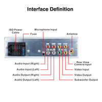 Reproductor Multimedia para coche, Radio Estéreo 1 din con pantalla de 4 pulgadas, MP5, USB, FM, BT