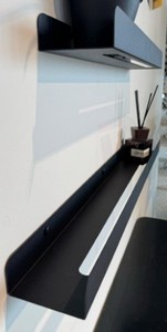 Scaffale Moderno in Acciaio Regolabile in Altezza da Pavimento o Parete per Soggiorno, Corridoio, Libreria - Product Image 2