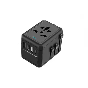 Available in 224 countries around the world Travel essentials travel adapter with 3 usb and 1 type-C travel plug