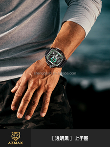 Sang Trọng TR-90 Trong Suốt 49Mm Trường Hợp Đồng Hồ Fluororubber Thay Thế Ban Nhạc <span class=keywords><strong>Mod</strong></span> Kit Cho Iwatch Loạt <span class=keywords><strong>9</strong></span> 8 Cho Apple Đồng Hồ Siêu <span class=keywords><strong>2</strong></span> - Product Image 4