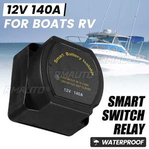 ตัวแยกแบตเตอรี่อัจฉริยะ 12V 140 แอมป์ รีเลย์ไวต่อแรงดันไฟฟ้า VSR สวิตช์อัจฉริยะสำหรับรถยนต์ ATV UTV เรือ RV รถบ้าน รถบรรทุก - Product Image 1