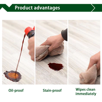 Suelo Vinílico Autoadhesivo de PVC LVT de 2 mm de Grosor, Antideslizante, Resistente al Agua, Ecológico, para Uso en Interiores, con Diseño de Modelo 3D