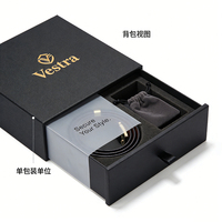 Boîte d'emballage de ceinture pour homme en carton kraft de luxe avec logo personnalisé, design gratuit