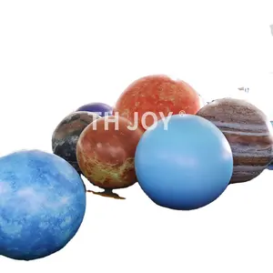 定制充气LED行星气球太阳能系统气球用于装饰充气行星巨型充气太阳能系统