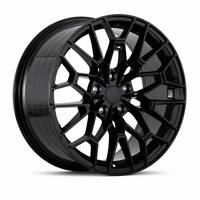 Jantes en alliage d'aluminium forgées sur mesure, finition semi-brillante noire, multi-rayons, 8.0J 35mm ET 6061-T6, 18-22 pouces, 5x112/5x120