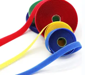 Custom Factory Nylon Snap Button Width 1-10 Cm Sew On Hook And Loop Tape Straps/circles/dots Nylon Environmentally Friendly