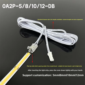 ตัวเชื่อมต่อแถบไฟ LED แบบไม่ต้องบัดกรี 2 ขา 12V 24V รองรับ SMD COB ขนาด 8 มม. 10 มม. เชื่อมต่อรวดเร็วไร้รอยต่อสำหรับไฟแถบ LED - Product Image 4