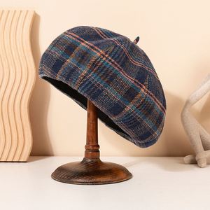 Nuevo Sombrero de Pintor para Invierno, Boina Versátil, Gorra Plana Retro, Sombrero para el Sol, Sombrero Negro de Moda que Estiliza el Rostro - Product Image 1