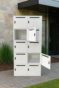 10 cửa thép hộp thư tủ khóa với an toàn <span class=keywords><strong>cam</strong></span> ổ khóa & thư khe cắm cho căn hộ văn phòng bưu kiện lưu trữ - Product Image 2