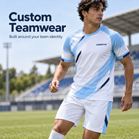 Maillot de football personnalisé léger pour l'entraînement par temps chaud, conception entièrement sublimée, uniforme d'équipe de football, club OEM