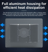 PC industriel HUILAN OEM avec écran tactile 10,4/12,1/15 pouces, étanche IP65, compatible Windows/Linux/Android, lecteur VGA, en alliage d'aluminium