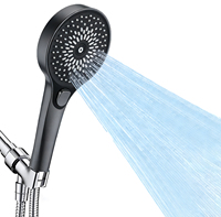 Pomme de douche murale de luxe européenne de 15 cm, ensemble de douche de plafond, mitigeur 3 voies, poignée unique, robinet de douche encastré