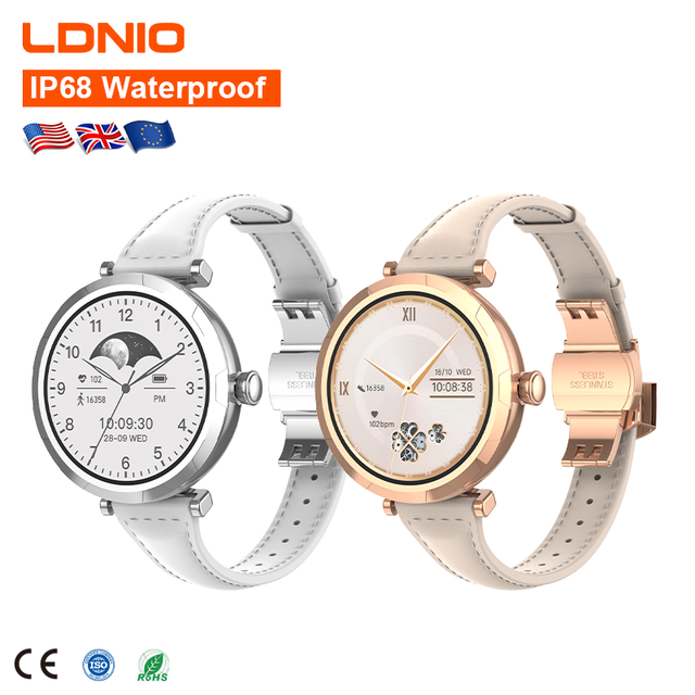 LDNIO SW02 Health Monitoring Fitness Tracker Wireless Charging Smartwatch AMOLED Display IP68 for Sports BT Calling Compatible