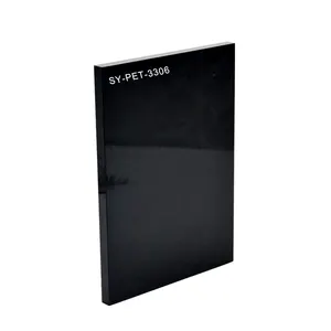 1Mm Anti Scratch Sparkle Zilver Zwart Lamineren Decoratie Panelen Semi-Rigide Petg Blad Voor Keukenkast