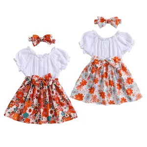 New Trend Summer 2023 Collection Girls Dresses 1-6 Years Children Clothing For Flower Girls