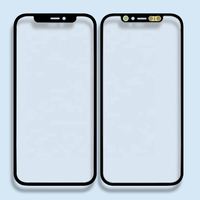 Verre supérieur avec OCA pour iPhone 11 12 13 14 15 pro max pièces de réparation de téléphone