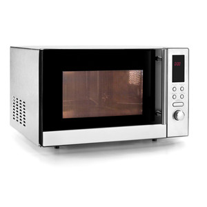 Forno a Microonde Facile da Usare 1000W in Acciaio Inossidabile Design Compatto per Uso in Cucina - Product Image 1