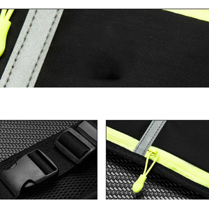 Sac banane imprimé de logo personnalisé <span class=keywords><strong>ceinture</strong></span> réglable sac de hanche de taille en tissu imperméable de course à l'extérieur - Product Image 4