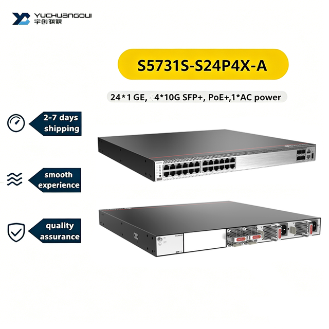 Enterprise Switch Layer 3 PoE Network Switch S5731S-S24P4X-A 24 10/100/1000BASE-T ,4*10G SFP+,PoE+