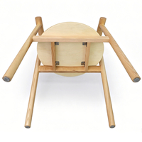 Chaise de salle à manger en bois massif nordique avec accoudoirs en corne de vache, dossier incurvé, fauteuil en bois pour salle à manger, restaurant, café