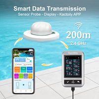 Kactoily TUYA Smart Home Compatible Surveillance de l'eau de piscine TDS EC Meter Multi-Parameter PH ORP Chlore Salinité OEM