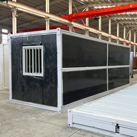 Maison de conteneur modulaire préfabriquée pliable et pliable Solution de stockage de bureau minuscule pour une utilisation scolaire en panneau sandwich