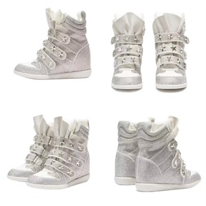 Nouvelles Baskets Décontractées Montantes 2026 de Créateur, Style Vintage à Rivets et Velcro, Polyvalentes à Semelle Épaisse et Rehaussantes - Product Image 6