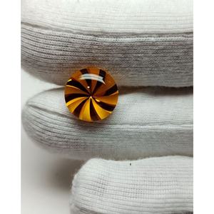 Nueva llegada: Gema sintética de citrino dorado hidrotermal de alta calidad, 12x12 mm, talla brillante, con juego de color, tercera categoría. - Product Image 5
