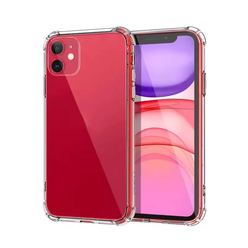 Protection transparente pour iPhone 14 15 étui 12 Pro CaseDrop Protection antichoc avec pare-chocs en TPU souple à dos rigide