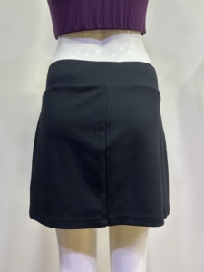 Cao eo thể thao quần váy quần <span class=keywords><strong>short</strong></span> với dây kéo trên cả hai mặt trắng bên vá trang trí đàn hồi eo đóng cửa - Product Image 4