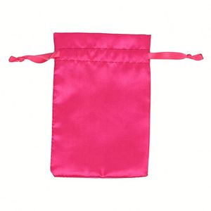 Sac de voyage personnalisé en satin de soie recyclable 20*30cm avec cordon de serrage pour l'emballage et le rangement de perruques, chaussures, sacs à main, et comme sac anti-poussière - Product Image 1