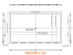 Proveedor de Fábrica, Módulo de Pantalla LCD TFT HR215WU1-120 de 21.5 Pulgadas, 1000:1, con 30 Pines LVDS 17S4P WLED para Monitor - Product Image 2