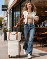 Ensemble de bagages 6 pièces en ABS et PC, fabrication sur mesure, valises rigides à roulettes pour voyage, modèle 2026