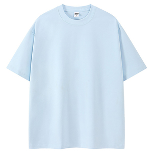T-shirt personnalisé en coton mélangé épais 300 g/m² avec manches uniques – Vente en gros - Product Image 5