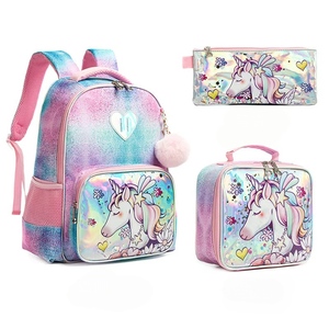 Mochila Escolar Infantil con Lonchera, Diseño Nuevo y Lindo <span class=keywords><strong>de</strong></span> <span class=keywords><strong>Unicornio</strong></span> <span class=keywords><strong>para</strong></span> <span class=keywords><strong>Niñas</strong></span> - Product Image 2