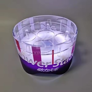 Cubo de hielo LED acrílico de grado comercial, enfriador inastillable para bares, hoteles, clubes, cubo de hielo de aislamiento a largo plazo - Product Image 3