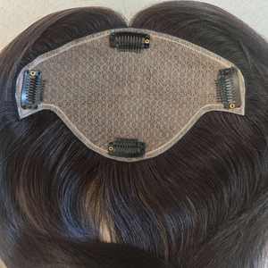 LONGFOR Fermeture à clips en soie, <span class=keywords><strong>cheveux</strong></span> humains Remy naturels noirs lisses, système de volume instantané, beauté féminine - Product Image 1