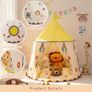 Tente pour enfants de haute qualité, intérieure et extérieure, base secrète pour enfants, tente de jeu, tente <span class=keywords><strong>tipi</strong></span> pliable pour bébés, princesse - Product Image 4