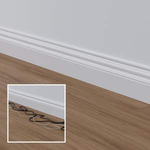 Gouttière adhésive pour câbles - Chlorure de polyvinyle 10x20mm (pouces) X 10mm (alt.) X 40 cm (4 m) - Pour l'organisation - Product Image 5