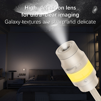 Mini Proyector de Estrellas 2 en 1, Lámpara Nocturna de Cielo Estrellado, Lámpara Ambiental de Diseño Moderno y Minimalista, Alimentada por USB para Dormitorio