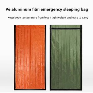 Sac de couchage d'extérieur réglable Wokedo, matériau en aluminium PE, pour 4 saisons, isolation thermique, nuit confortable - Product Image 3