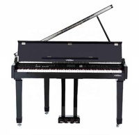 Piano numérique intelligent de fabrication chinoise, 88 touches, clavier lesté, finition rouge, synthétiseur, plusieurs couleurs disponibles