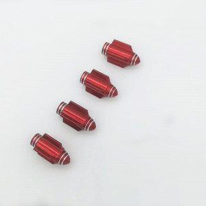 Aluminum Alloy Rocket Shape Valve <b>Cap</b> 17x10mm For Car Electric Scooter Tire <b>Dust</b> Cover Replacement Repair American Mouth - Product Image 2