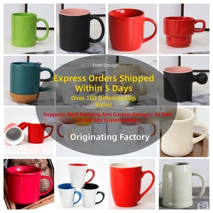 Tazza da Caffè in Ceramica con Logo Personalizzato e Manico, Tazza in Porcellana all'Ingrosso, Articoli per Bevande Classici per Casa, Caffè, Ristorante, Regalo - Product Image 5