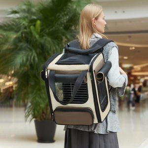 moorpet/ manufacturer direct supply of <b>cat</b> and dog bags, portable, breathable, scratch-resistant, large-capacity <b>backpacks</b>. - Product Image 4