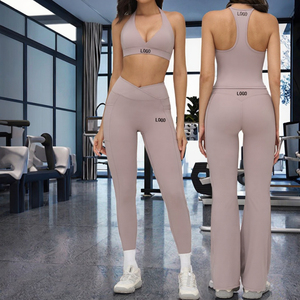 Conjunto de Yoga de 6 Piezas para Mujer 2025, Ligero, de Secado Rápido, Transpirable, Leggings de Cintura Alta con Sujetador Deportivo - Product Image 3