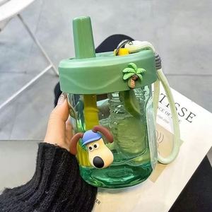 Vaso de Agua Personalizado de Tritán con Pajita, Diseño Atractivo, Portátil, para Deportes - Product Image 4