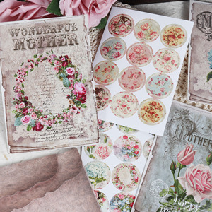 JAI IMAN, 64 piezas, incluye sobre, flor Vintage gruesa, regalos escribibles, juego de postales, tarjetas de <span class=keywords><strong>cumpleaños</strong></span> de bendición DIY para <span class=keywords><strong>manualidades</strong></span> - Product Image 6